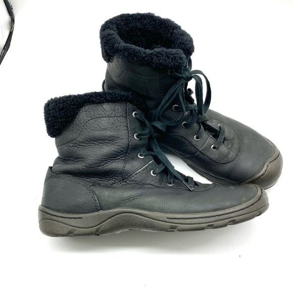 Keen Shoes Keen Black Leather Lace Up Created Butte Low Boots